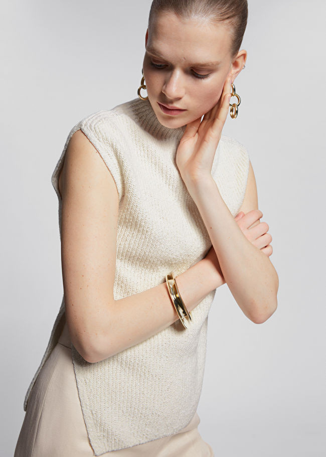 Funnel Neck Bouclé Knit Top | & Other Stories (EU + UK)