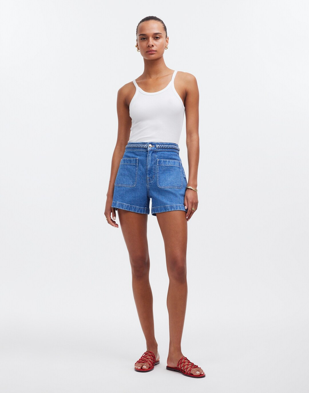 Madewell x Lisa Says Gah! The Denim Emmett Short: Patch Pocket Edition | Madewell