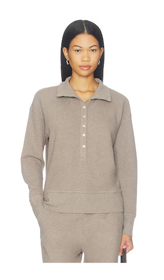 Waffle Knit Pullover in Mink | Revolve Clothing (Global)