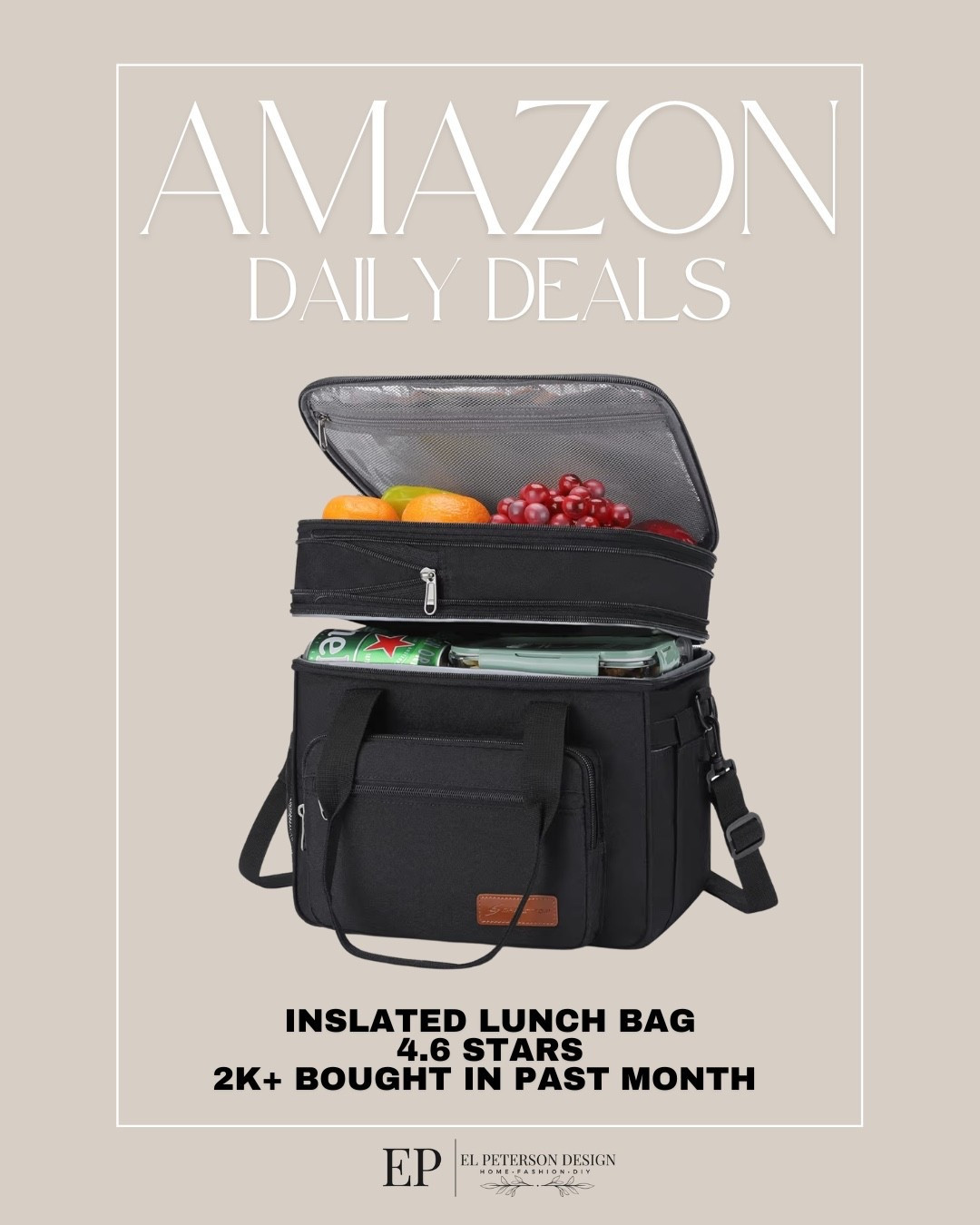 Amazon Daily Deals
Insulated lunch box

#LTKSaleAlert #LTKHome
