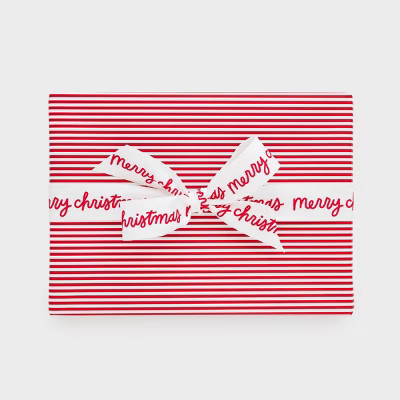 118"x30" Candy Cane Striped Christmas Wrapping Paper Red/White - Sugar Paper™ + Target | Target