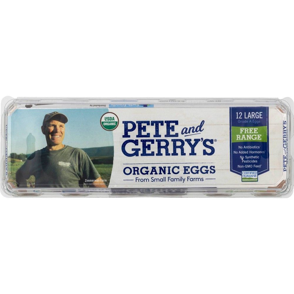 Pete and Gerry's Organic Grade AA Large Eggs - 12ct | Target