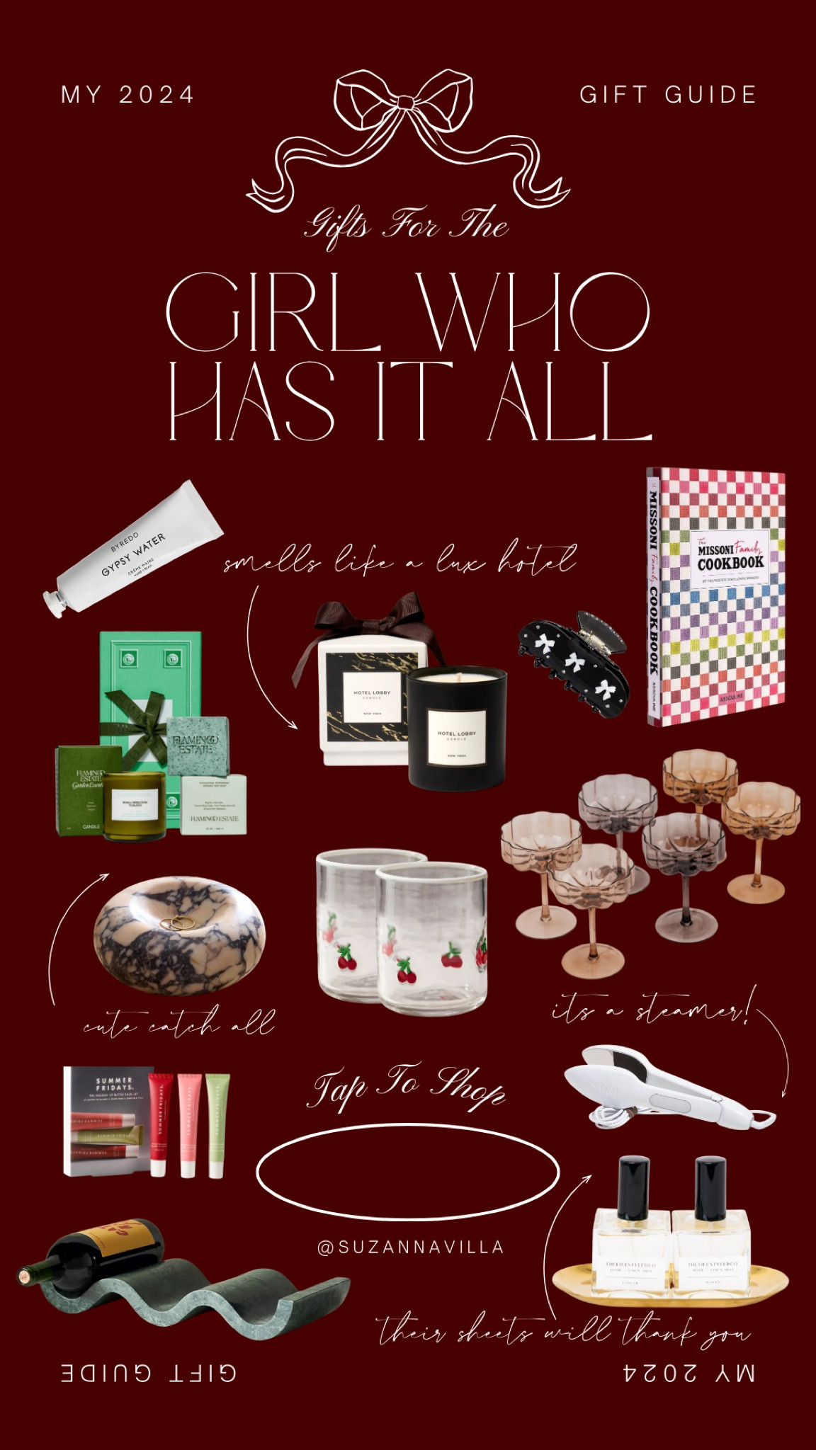shop my 2024 ‘for the girl who has it all’ gift guide // #giftsforher #giftguideforher #hardtobuyfor #homedecorgifts #beautygifts #forthehostess #candles #giftset #LTKCyberWeek 

#LTKHoliday #LTKGiftGuide