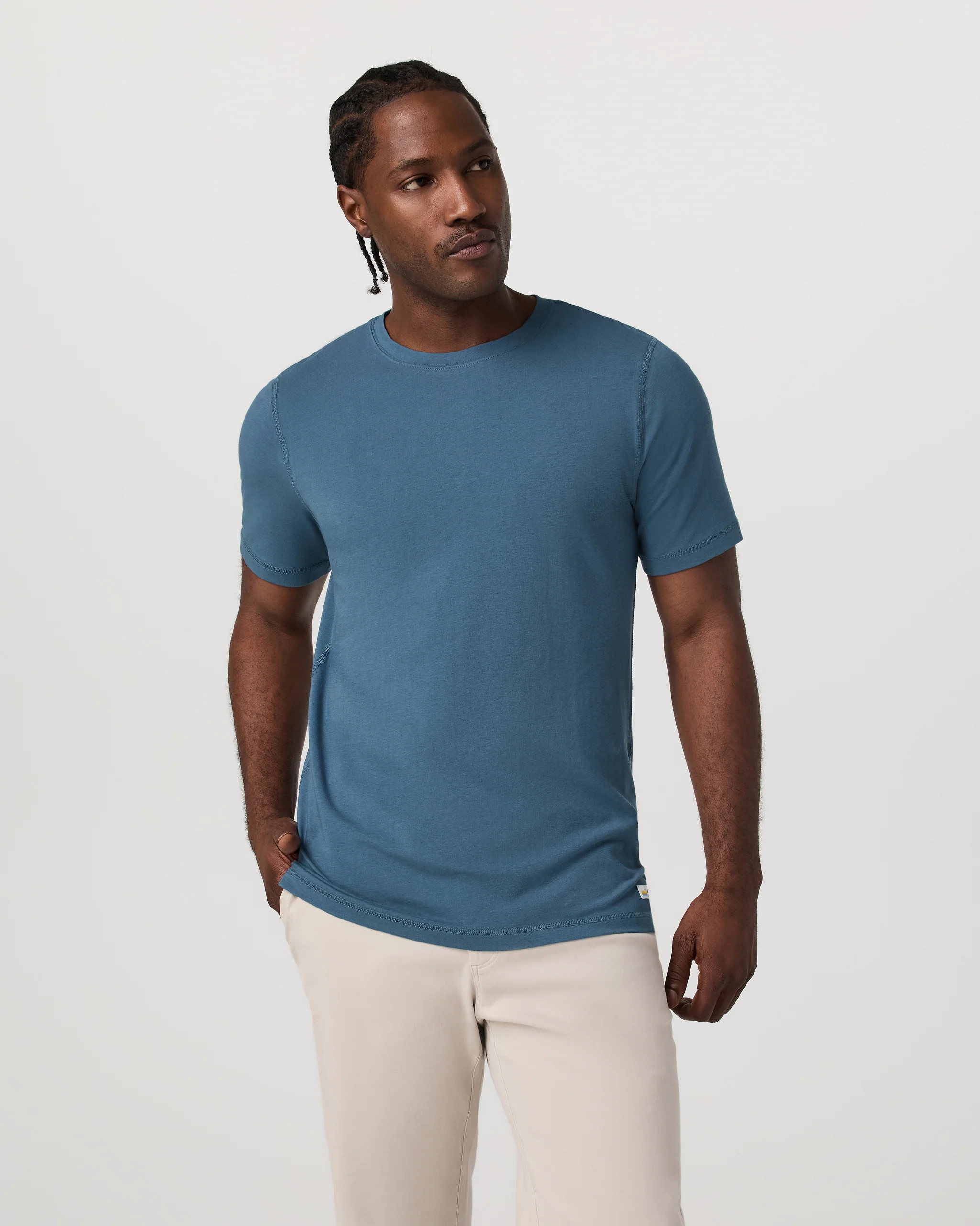 Tuvalu Tee | Men's Pool Blue Short Sleeve T-Shirt | Vuori | Vuori Clothing (US & Canada)