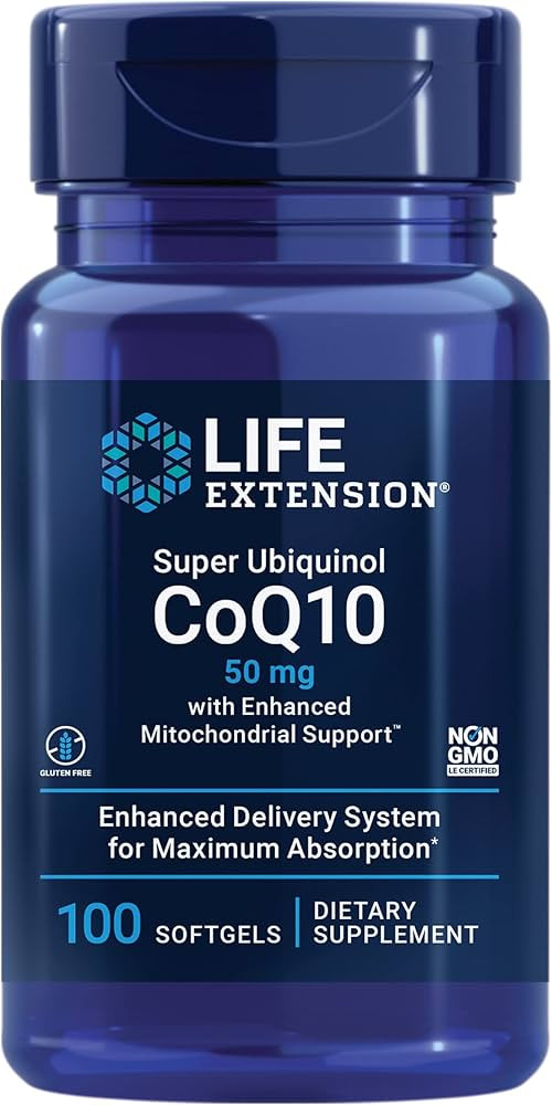 Life Extension Super Ubiquinol CoQ10 50mg with Enhanced Mitochondrial Support – Coenzyme Q10 Su... | Amazon (US)