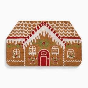 Light-Up Gingerbread House Doormat | West Elm (US)