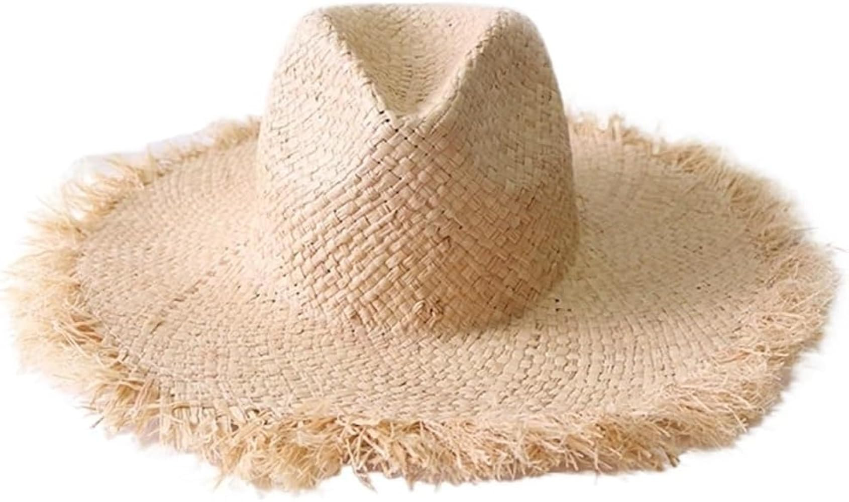 Summer Straw Hat - Wide Brim, One Size Fits Most Men & Women for Outdoor Travel & Activities | Amazon (US)