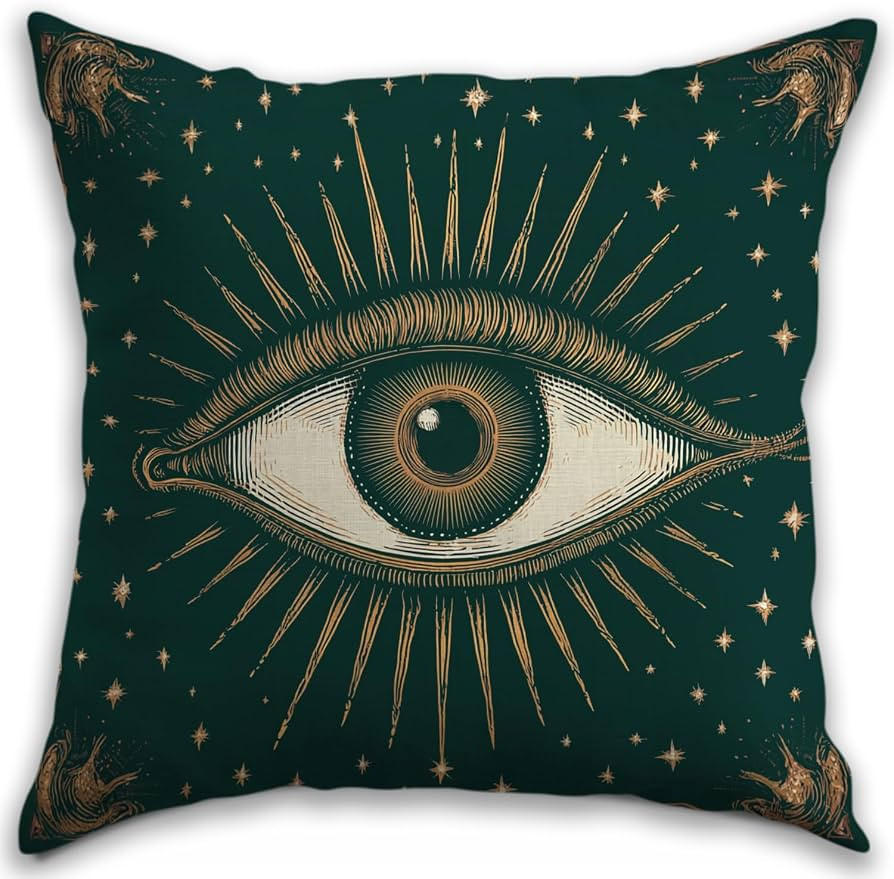 Gothic Floral Throw Pillow Cover, Darkly Elegant Floral Decorative Pillow Spooky Tiki Skull Flowe... | Amazon (US)