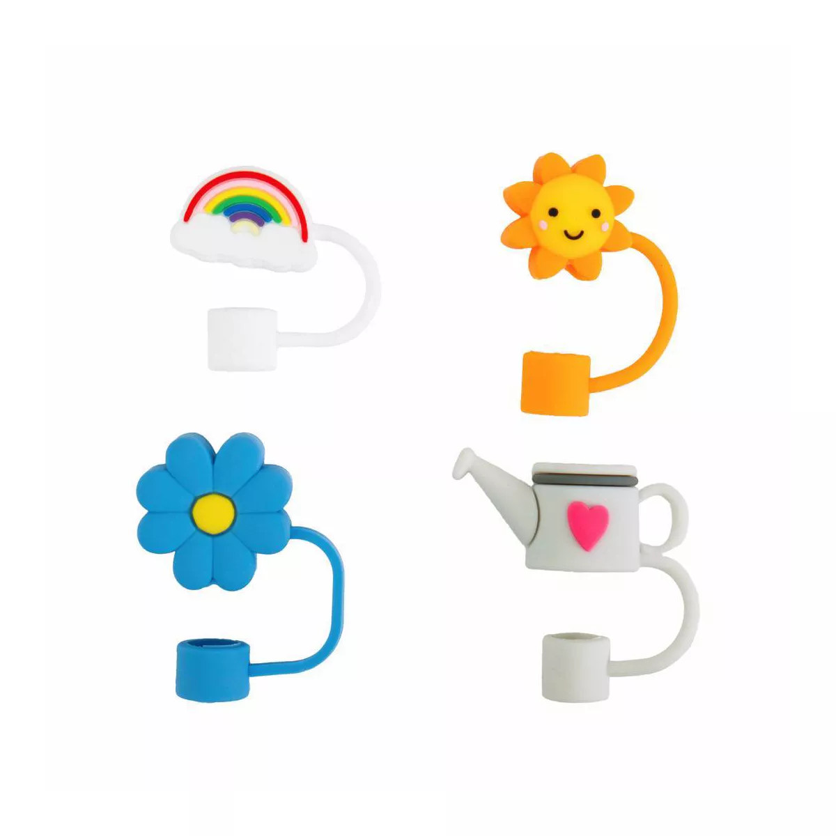 CharCharms 4pk Nature Straw Toppers | Target