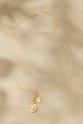 Opal Circle Charm Necklace | Anthropologie (US)