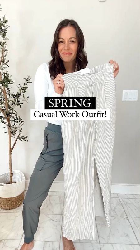 Spring casual work outfit - teacher outfit - Old Navy pleated linen trouser pants (true to size to small - wearing a small), amazon white tee (Tts wearing a small), amazon jean jacket (Tts wearing a small), Walmart sandals (Tts)



#LTKSeasonal #LTKworkwear #LTKunder50