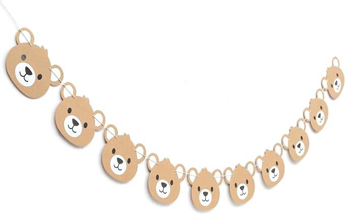 Bear 1st Birthday Banner - Bear First Party Decoration,We Can Bearly Wait Banner,Bear 1st Birthda... | Amazon (US)
