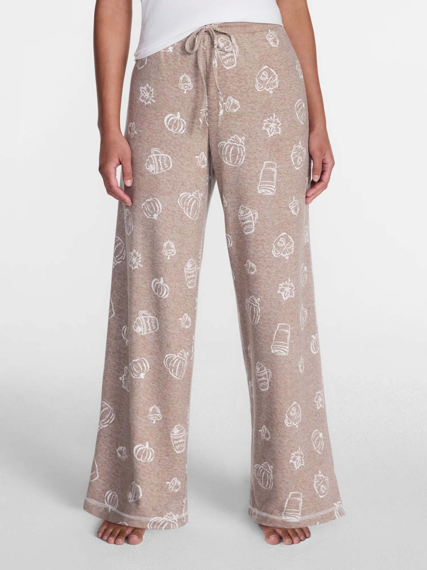 Halloween and Fall Women's Hacci Knit Sleep Pants from Way to Celebrate, 29.5" Inseam, Sizes XS-3... | Walmart (US)