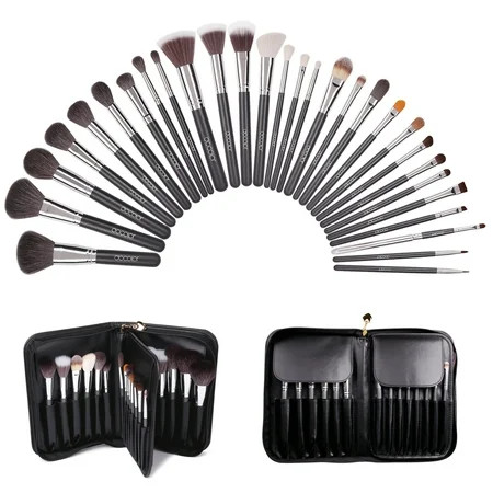 Docolor 29 Piece Professional Makeup Brush Set Face Makeup Brush Sets with Leath Case | Walmart (US)
