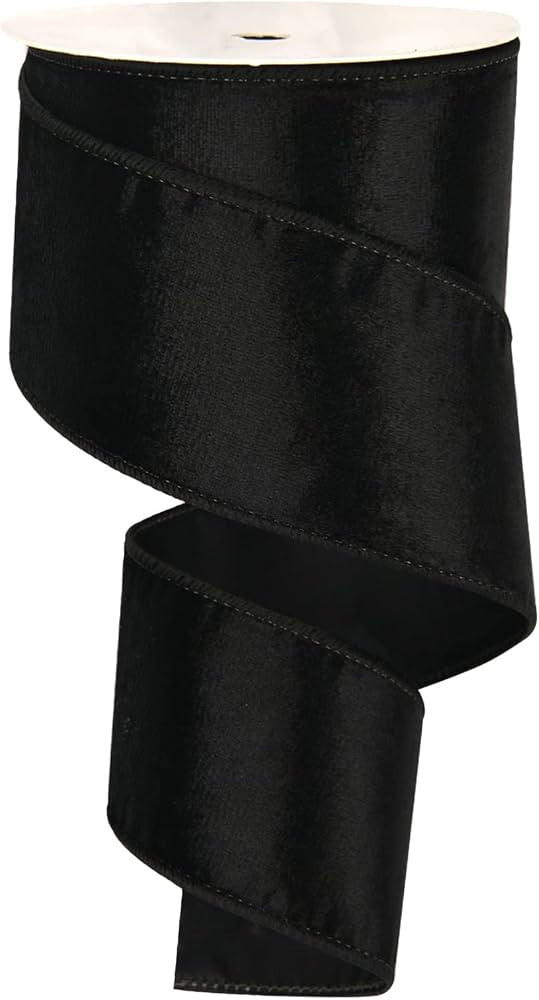 Cinta de terciopelo de Navidad de 2.5 pulgadas x 10 yardas, cinta con alambre de 2.5 pulgadas de ... | Amazon (US)