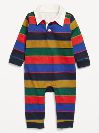 Long-Sleeve Collared One-Piece Jumpsuit for Baby | Old Navy (US)
