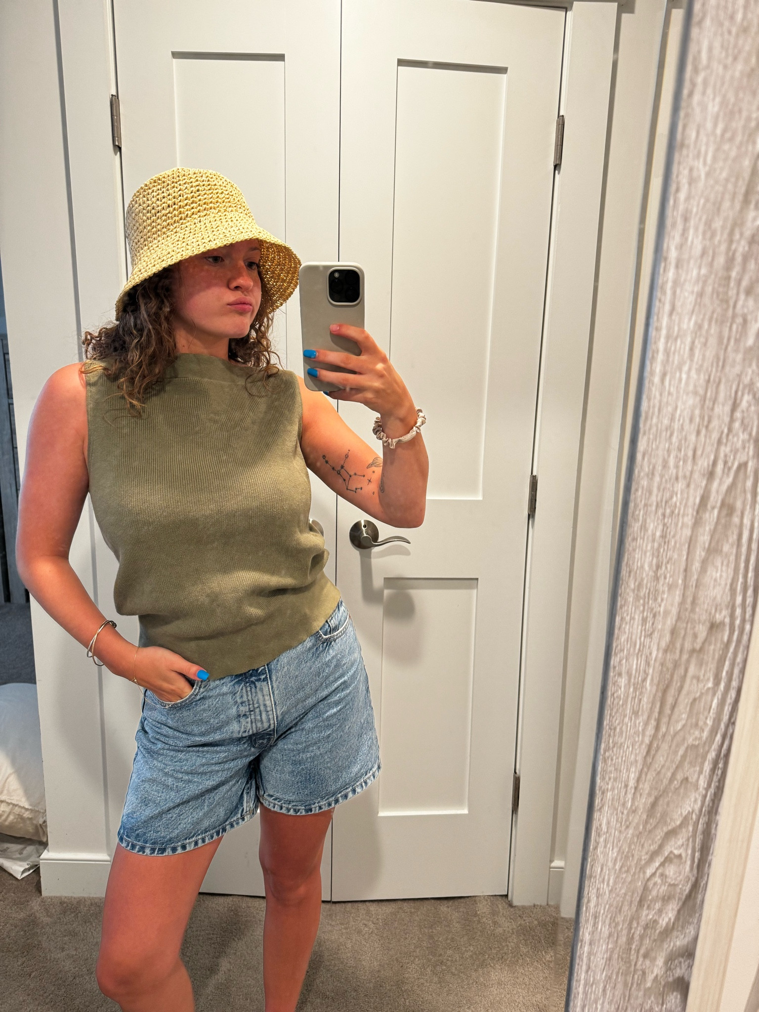 Green top is Banana Republic! 
Shorts are thrifted Zara


#LTKStyleTip #LTKSeasonal #LTKTravel