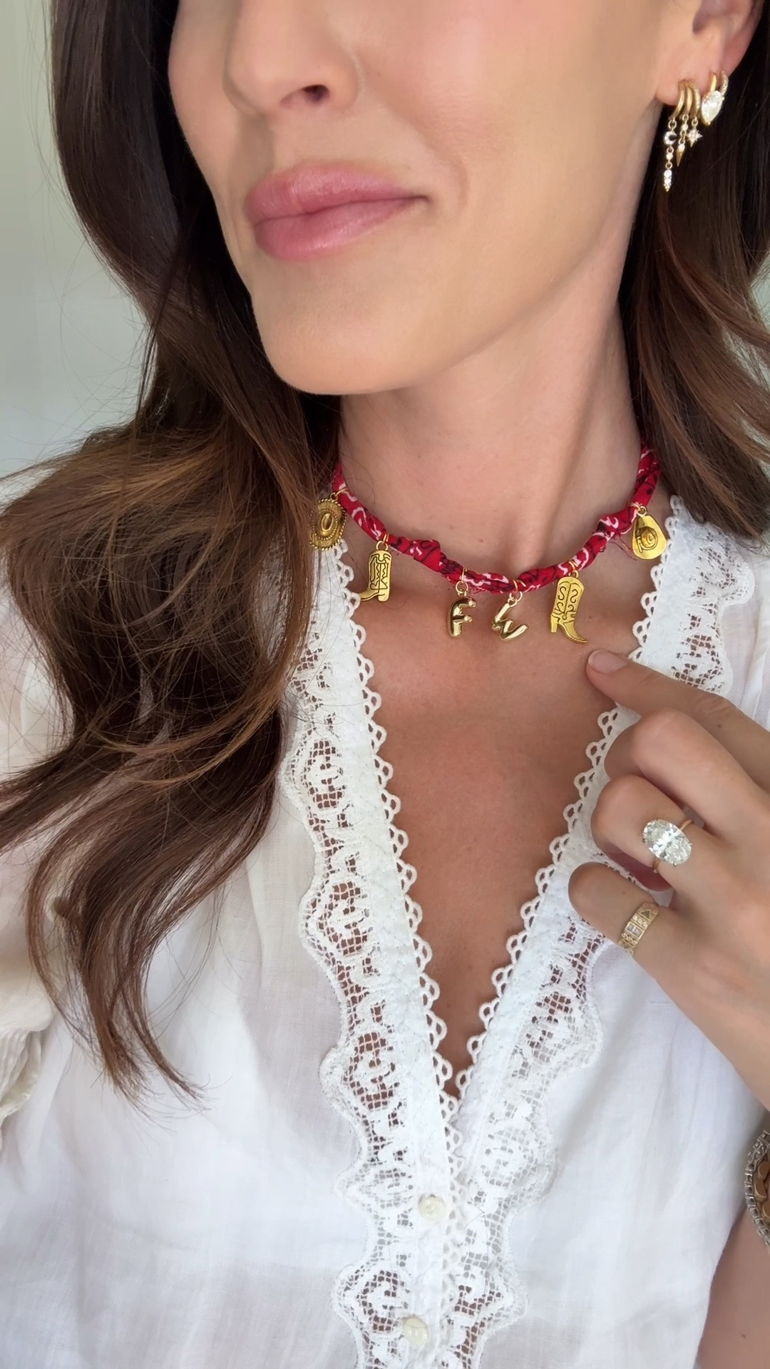 DIY bandana necklace! Make a cuuuuuute one for your next girls night 🤠

#LTKootd #LTKOver40
