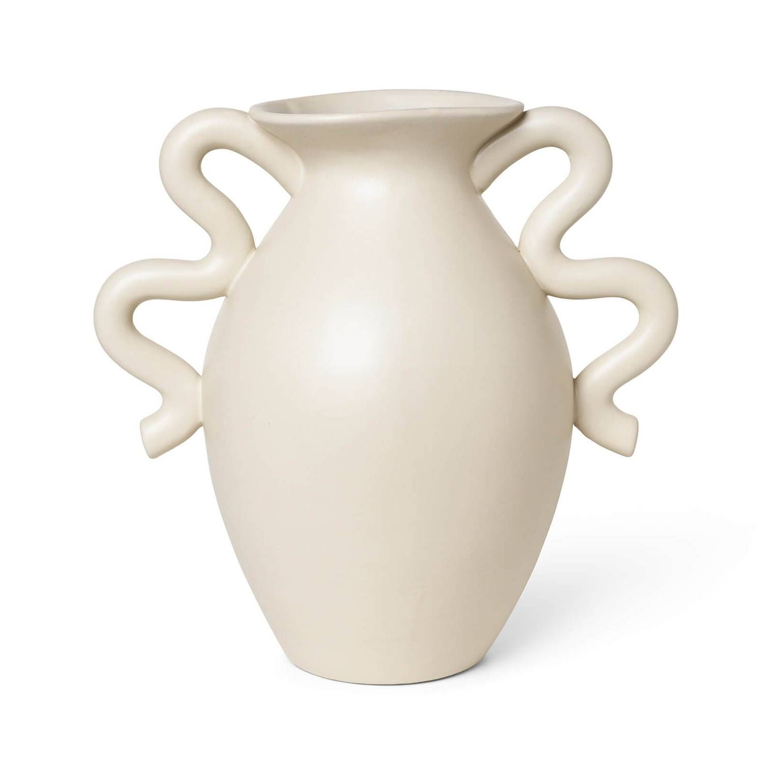 Ferm Living Verso Table Vase - Cream | The Hut (UK)