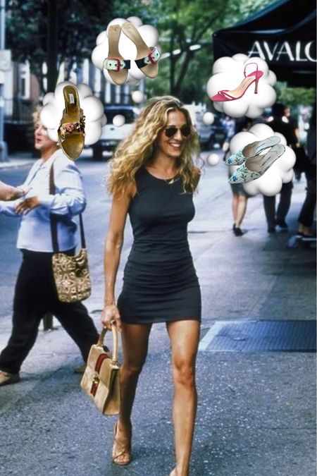Carrie Bradshaw shoe summer pt 2! All luxury designer vintage shoes under $200 we all need 

#LTKSeasonal #LTKstyletip