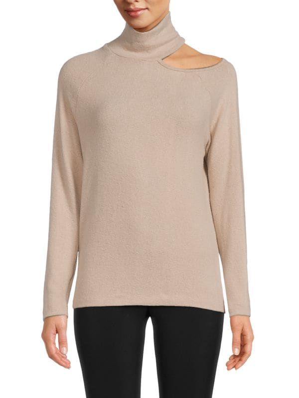 Mockneck Cutout Top | Saks Fifth Avenue OFF 5TH