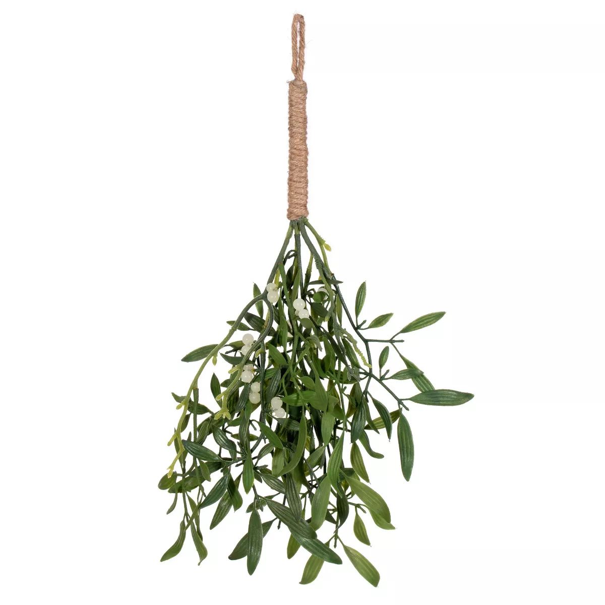 Vickerman 16" Green Artificial Mistletoe with Rope Hanger, 4 per bag. | Target