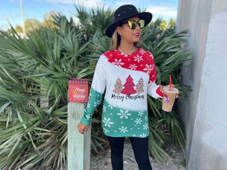 Christmas trees sweatshirt plaid leopard graphic long sleeve pullover tops 

I’m wearing a size small. 130 lbs. 5’4

#amazon #founditonamazon #amazonfashion #xmas #christmas #christmastrees #christmastree #holiday #sweater #leopard 

#LTKHoliday #LTKunder50 #LTKSeasonal