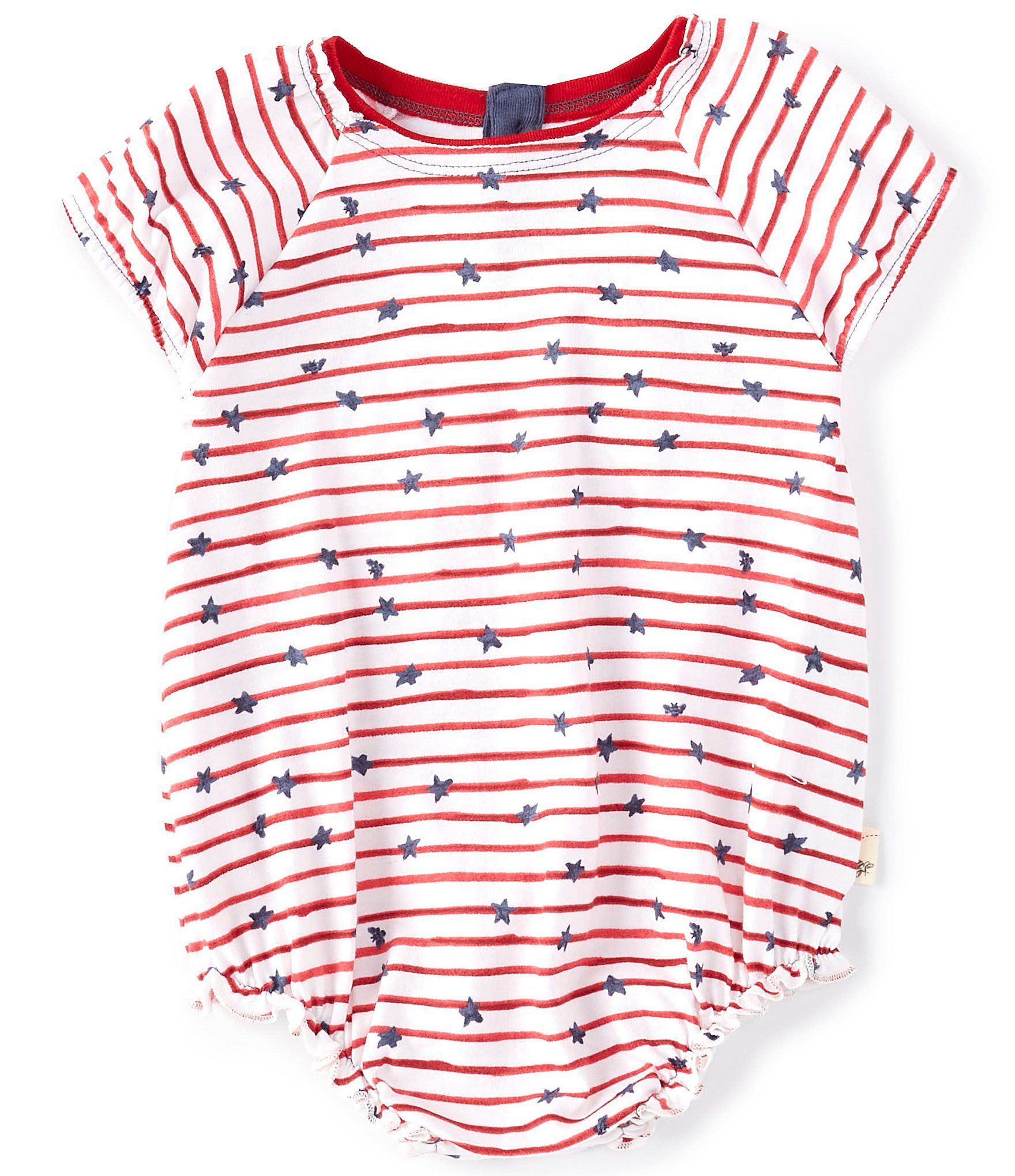 Baby Girls Newborn-24 Months Cap-Sleeve Stars-N-Striped Bubble Romper | Dillards