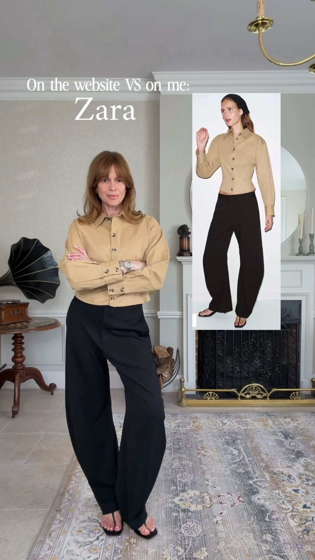 @Zara website outfit 
Barrel trousers size L
Tailored shirt size L
Strappy sandals

#LTKuk #LTKstyletip