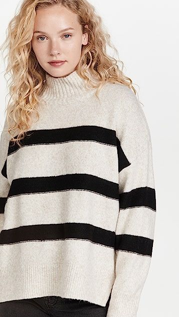 Rosie Striped Mock Neck Sweater | Shopbop