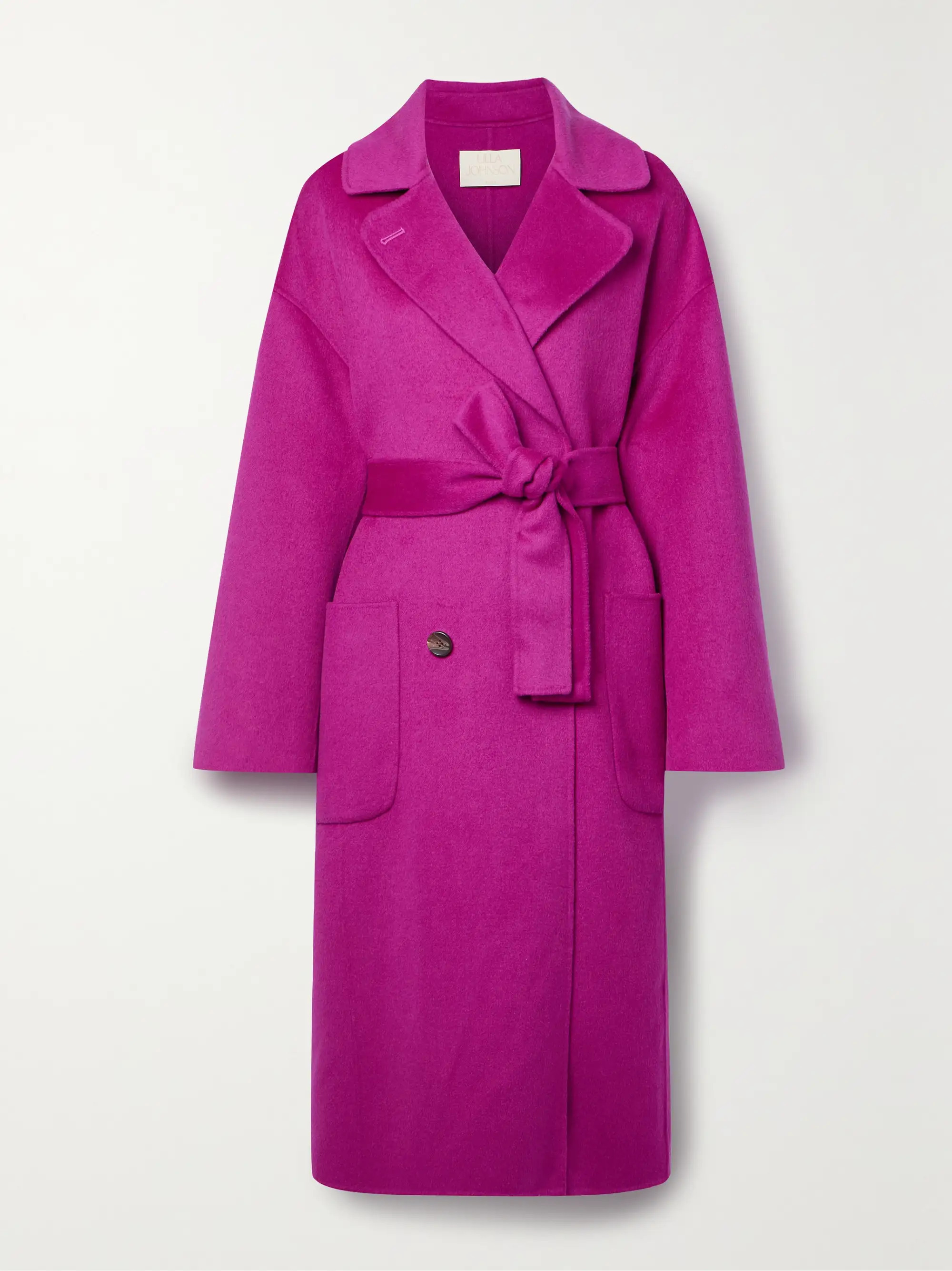 Brigitte double-breasted belted wool-blend felt coat | NET-A-PORTER (US)