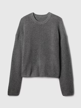 CashSoft Shaker-Stitch Crewneck Sweater | Gap (US)