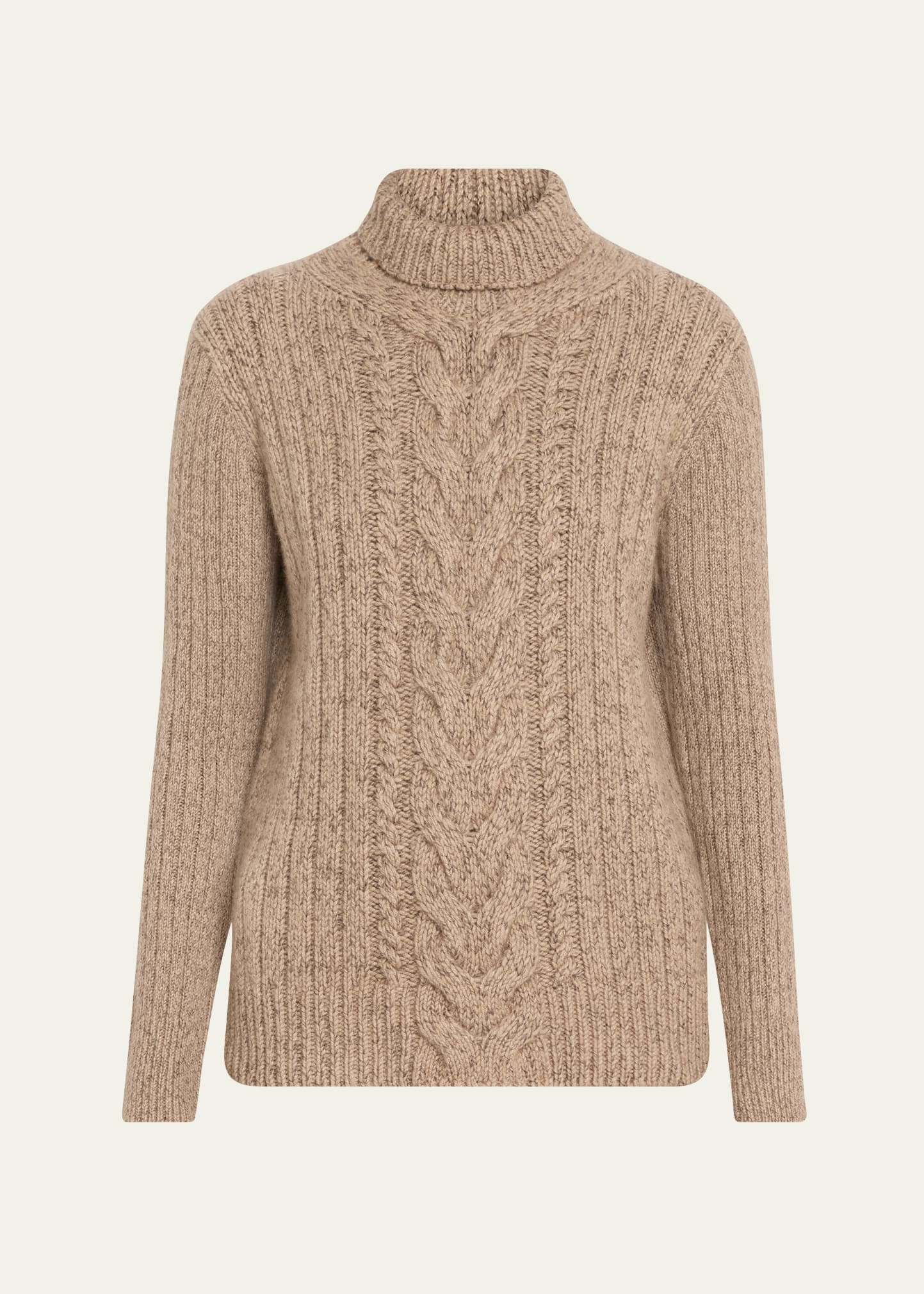 Lafayette 148 New York Cashmere Cable-Knit Turtleneck Sweater | Bergdorf Goodman