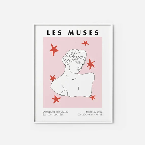 Les Muses 3 PRINTABLE  Greek Goddess Bust Statue Art Artwork | Etsy UK | Etsy (UK)