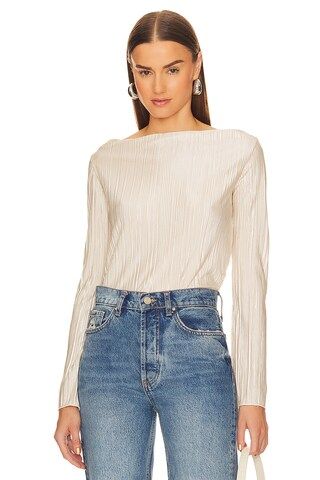 Song of Style Nelson Long Sleeve Top in Champagne from Revolve.com | Revolve Clothing (Global)