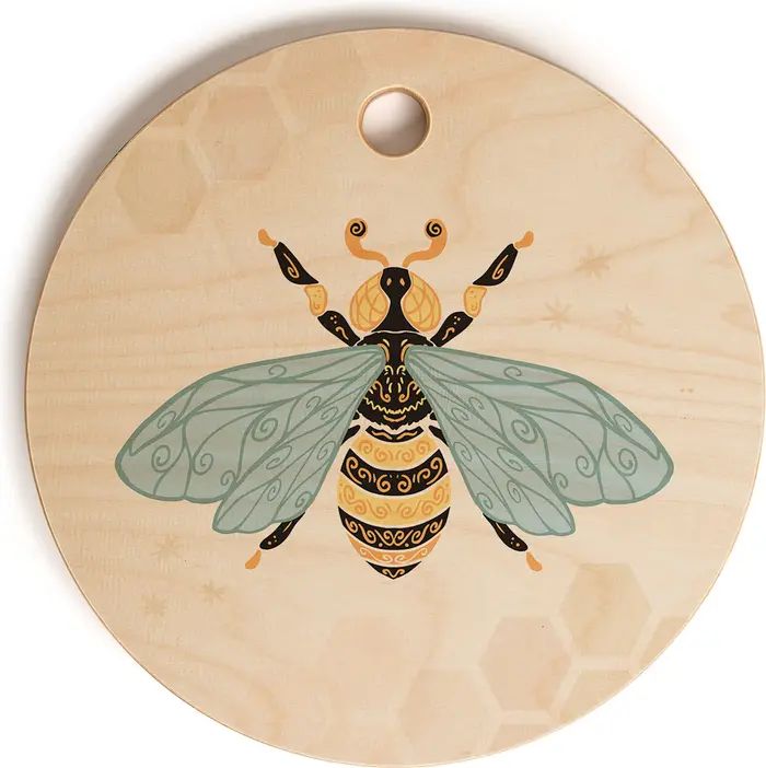 Deny Designs Avenie Bee & Honey Comb Cutting Board | Nordstrom | Nordstrom