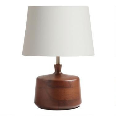 Walnut Wood Taylor Accent Lamp Base | World Market