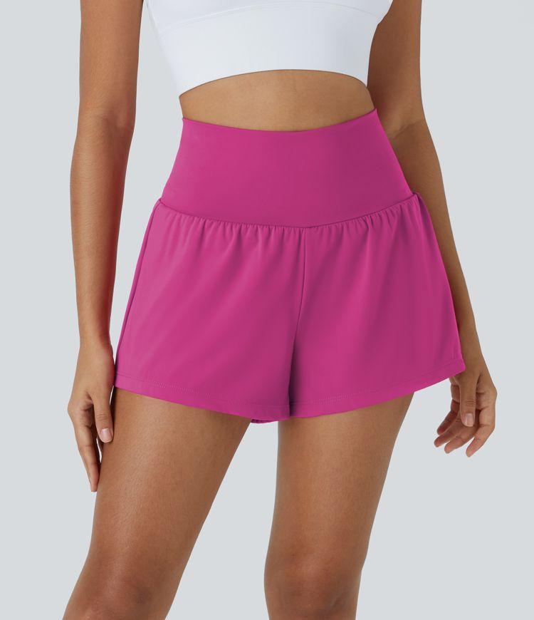 Women’s SoftlyZero™ Airy Super High Waisted Cool Touch Yoga Shorts with Pockets - Halara | HALARA