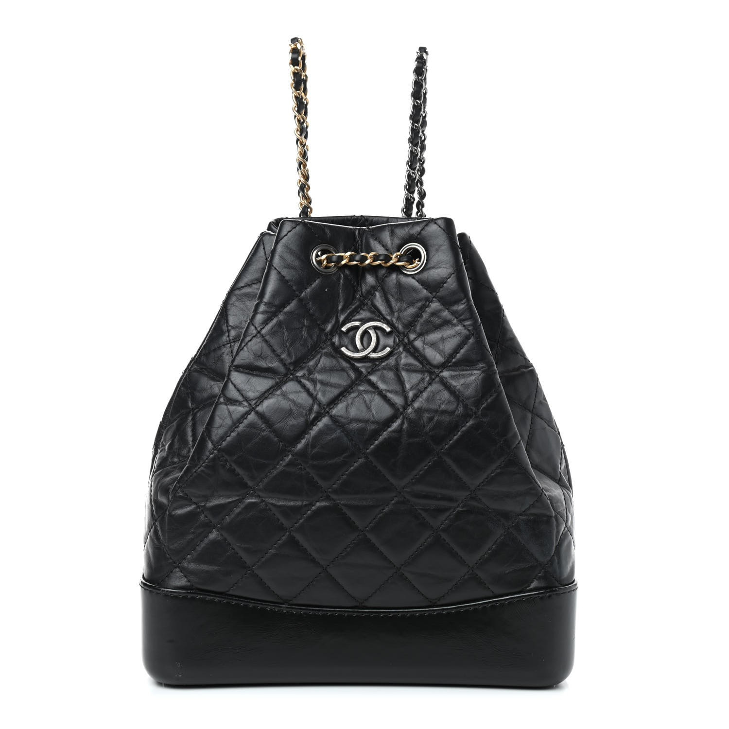 CHANEL

Aged Calfskin Quilted Gabrielle Backpack Black | Fashionphile