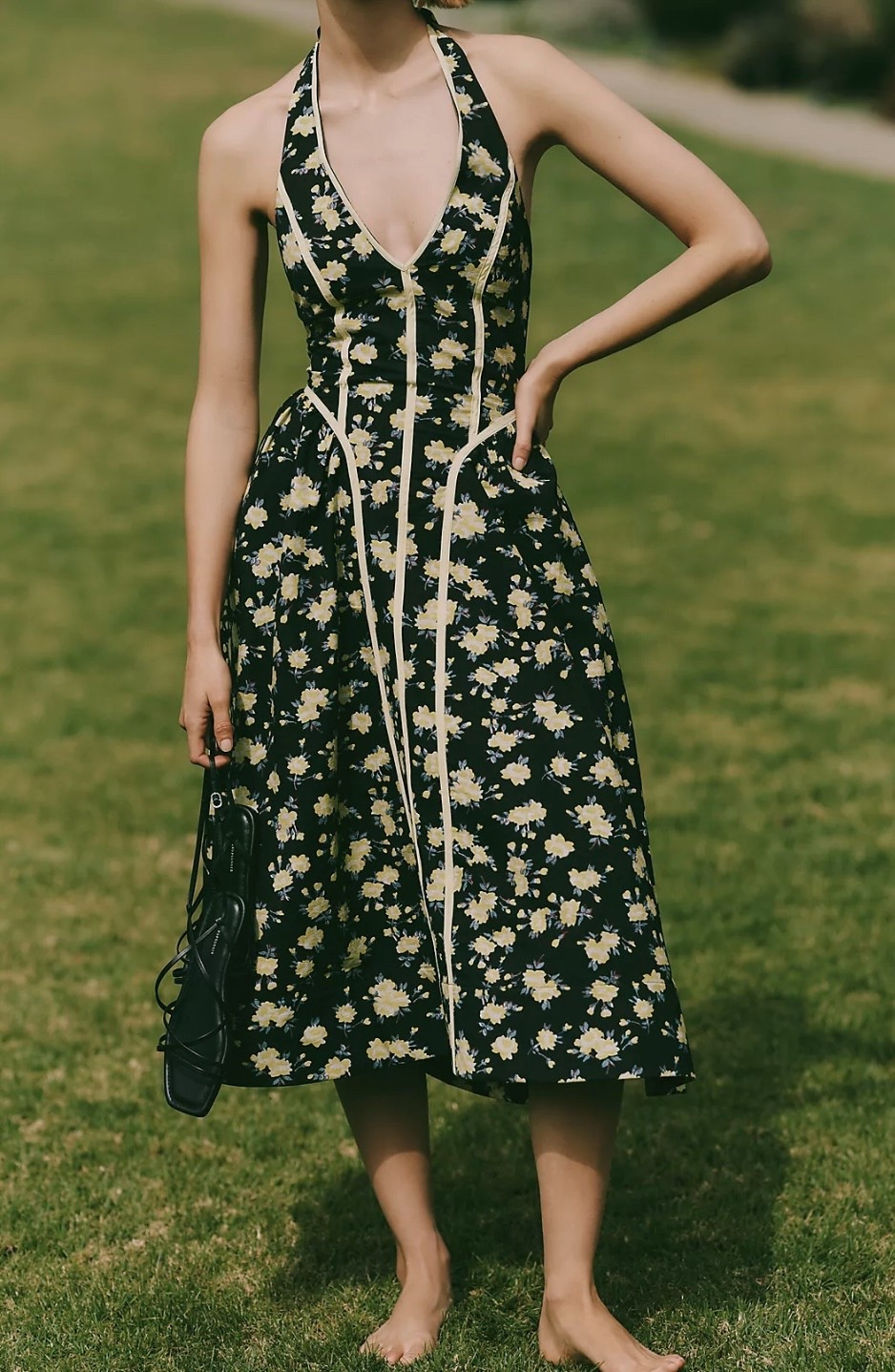 Black and yellow floral sundress in plus size! 

#LTKPlusSize