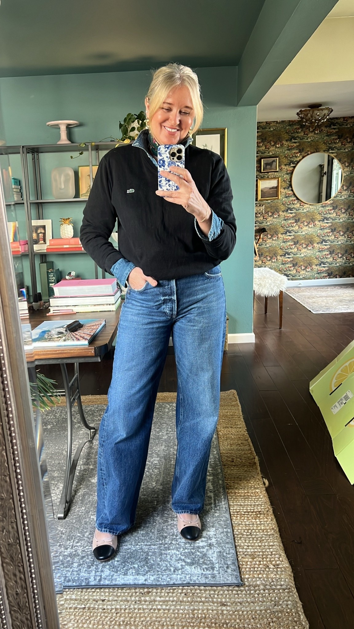 OOTD
Sweater thrifted, lined similar
Shirt boys XL
Jeans tts
Shoes use code: F4_DAWN20 for 20% off

#LTKgrwm #LTKOver40 #LTKootd