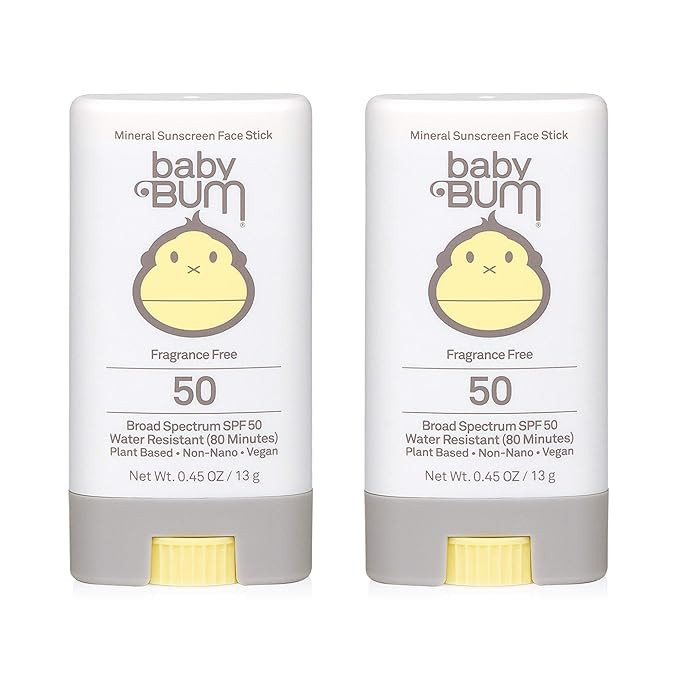 Baby Bum Mineral Sunscreen Face Stick - SPF 50 - UVA,UVB Face and Body Protection - Fragrance Fre... | Amazon (US)