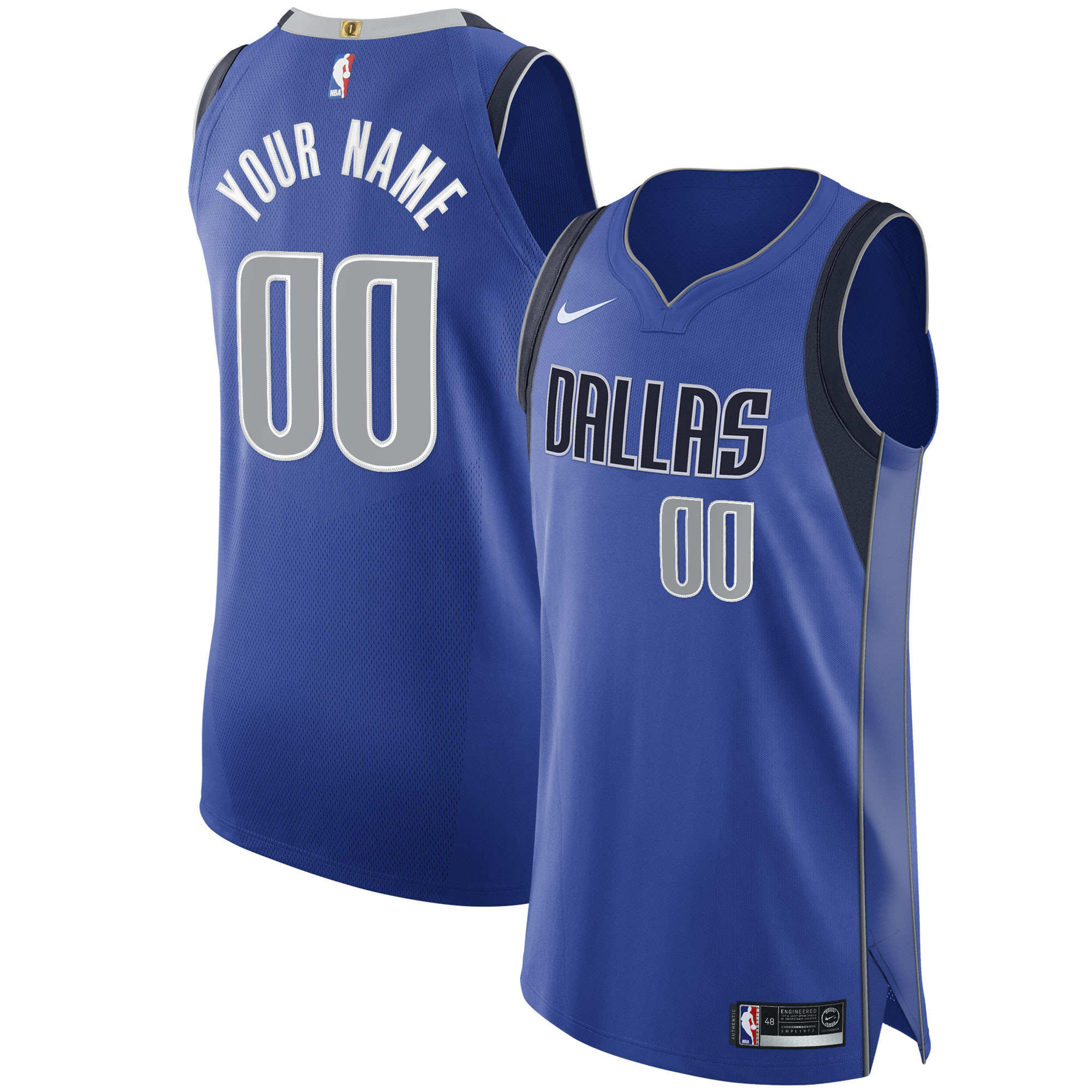 Men's Nike Royal Dallas Mavericks 2020/21 Authentic Custom Jersey - Icon Edition | Fanatics