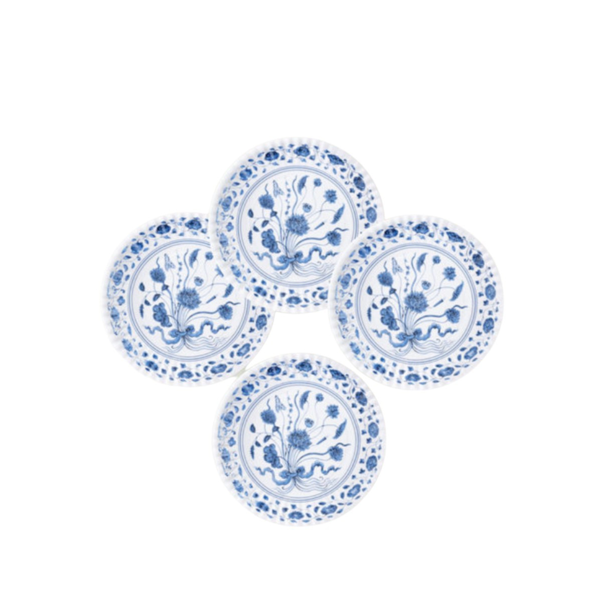 BOTANICAL MELAMINE PLATES - Set of 4 | Cooper at Home