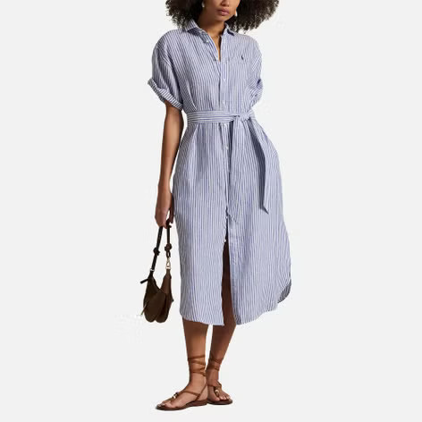 Polo Ralph Lauren Linen Shirt Dress - US 8/ UK 12 | Coggles | Coggles (Global)
