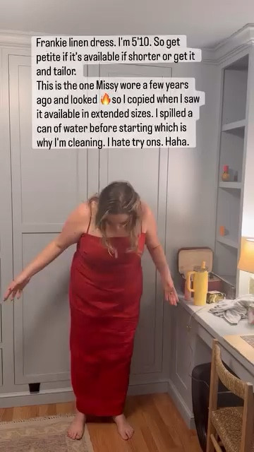 Also picked up this linen dress from @reformation. One of Missy’s favorite styles. 

#LTKSeasonal #LTKSaleAlert #LTKPlusSize