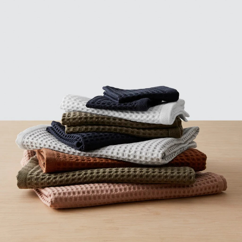 Mara Organic Waffle Bath Sheet Set | The Citizenry