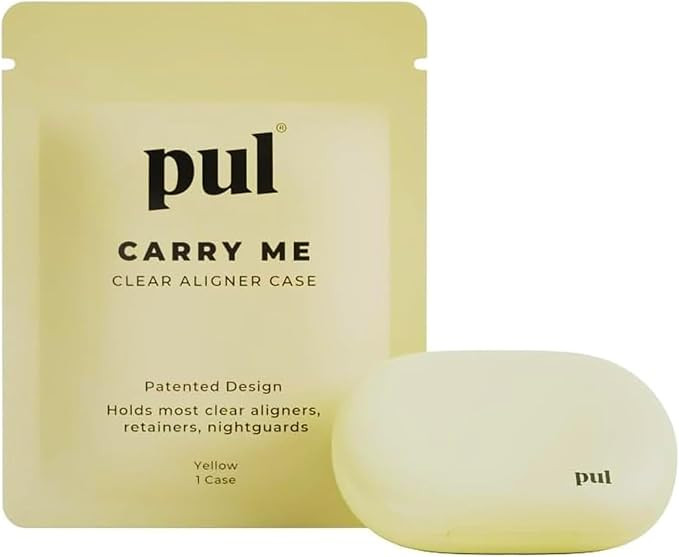 PUL Retainer Case for Invisalign & Clear Aligners - Slim Clear Aligner Case with Secure Magnetic ... | Amazon (US)
