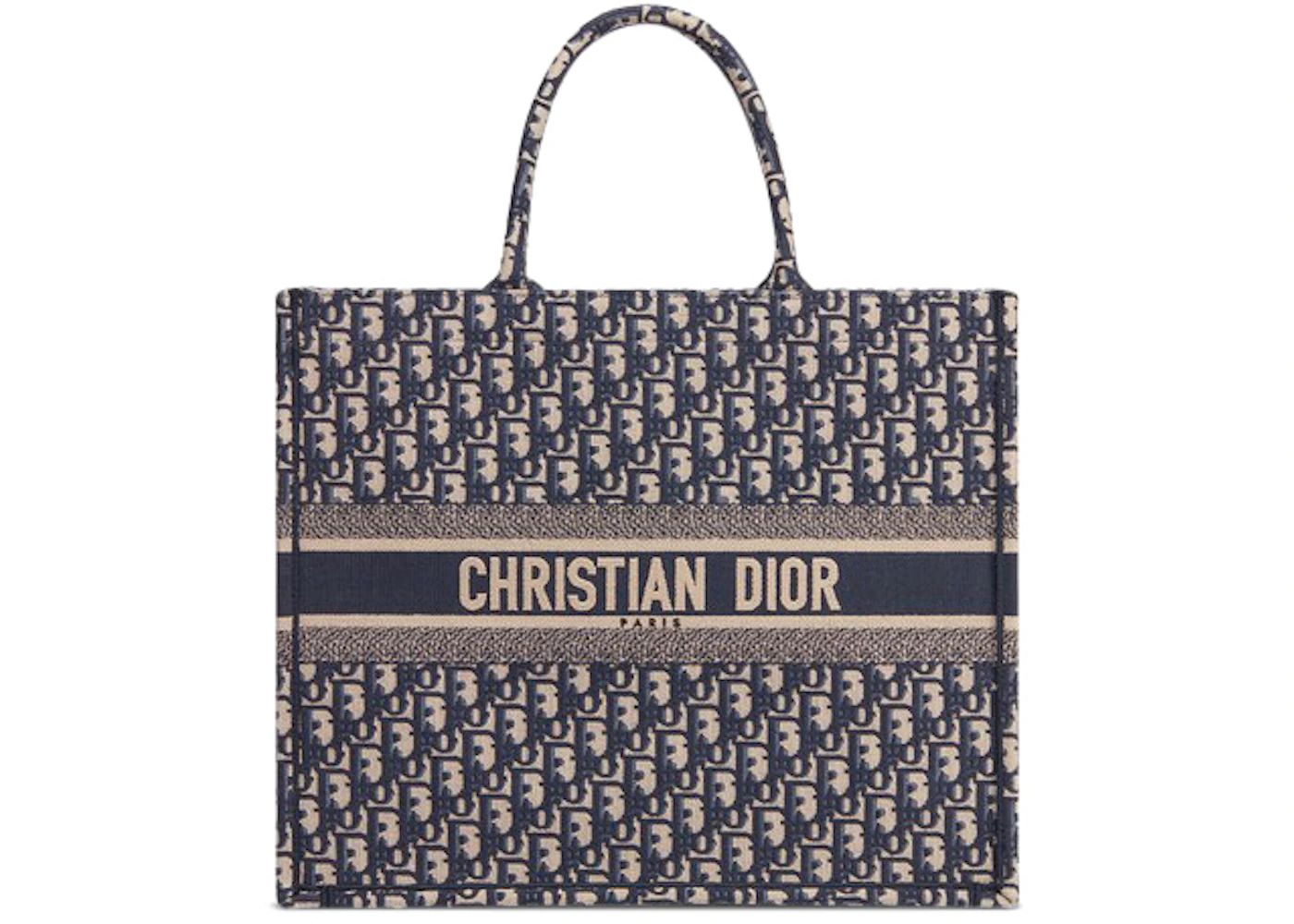 Dior Book Tote Oblique Navy Blue | StockX