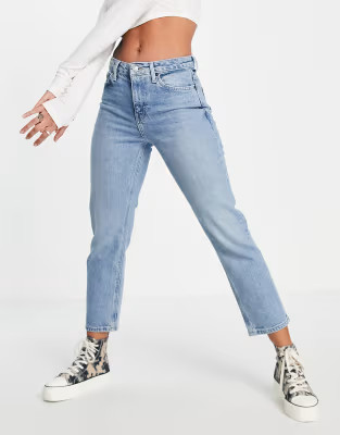 Topshop straight leg jeans in bleach | ASOS (Global)